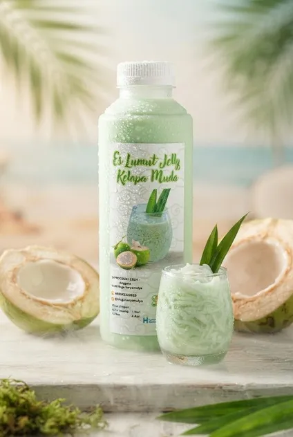 Es Lumut Jelly Kelapa Muda