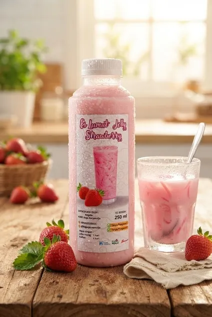 Es Lumut Jelly Strawberry